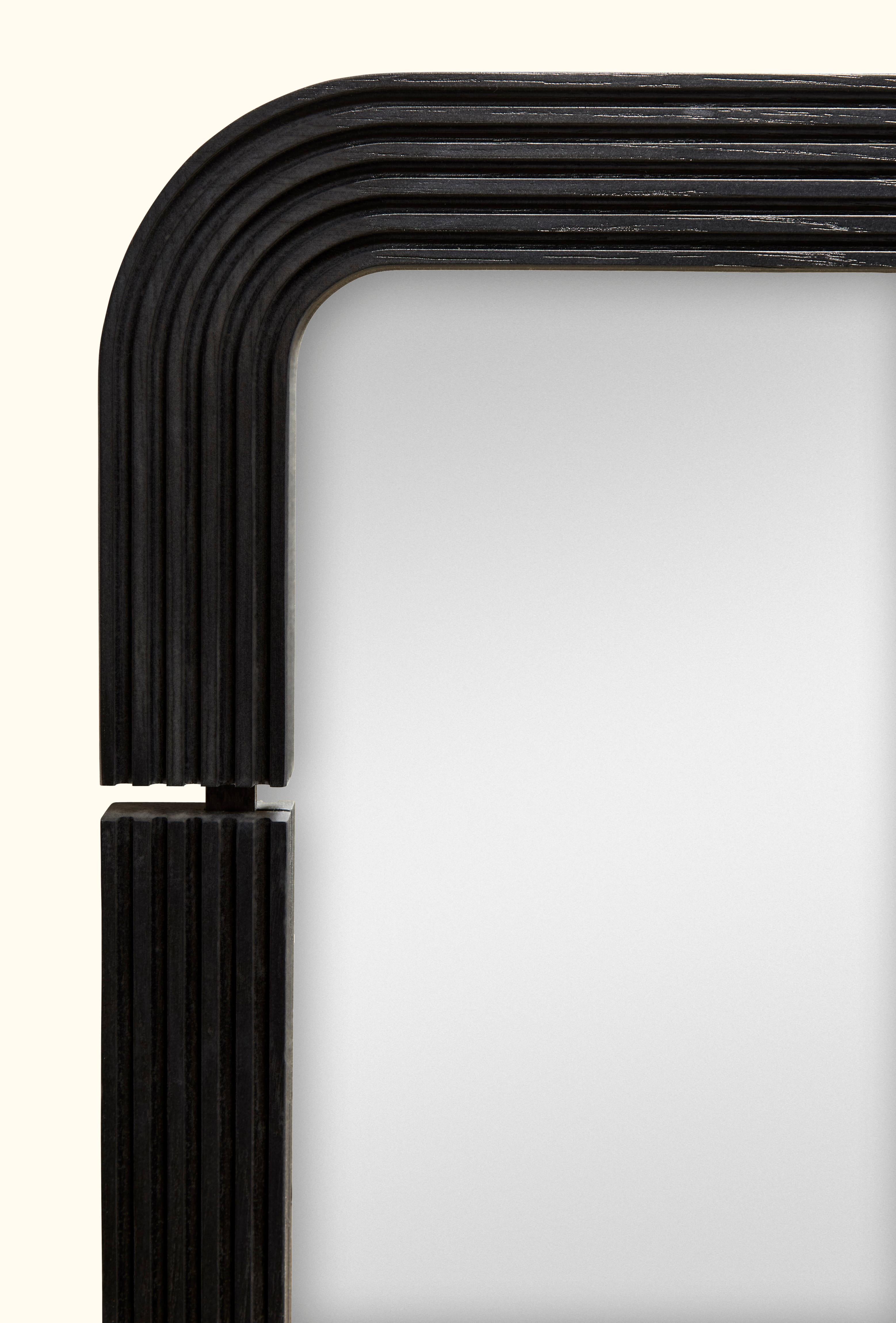 Mid-Century Modern Ebonized Oak Ojai Mirror by Lawson-Fenning