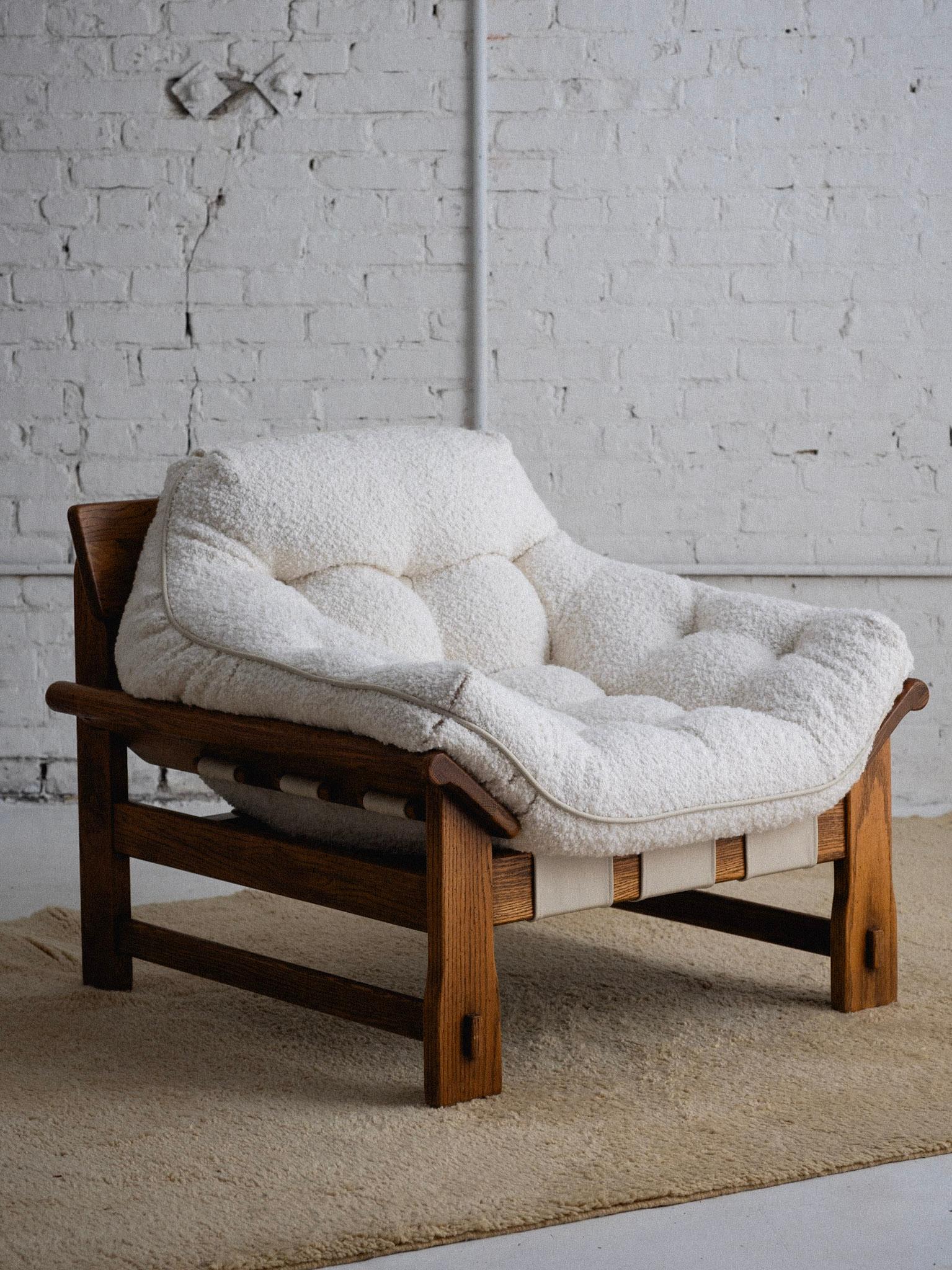 'Ojai' Oak Lounge Chair and Ottoman by Lawson-Fenning 4