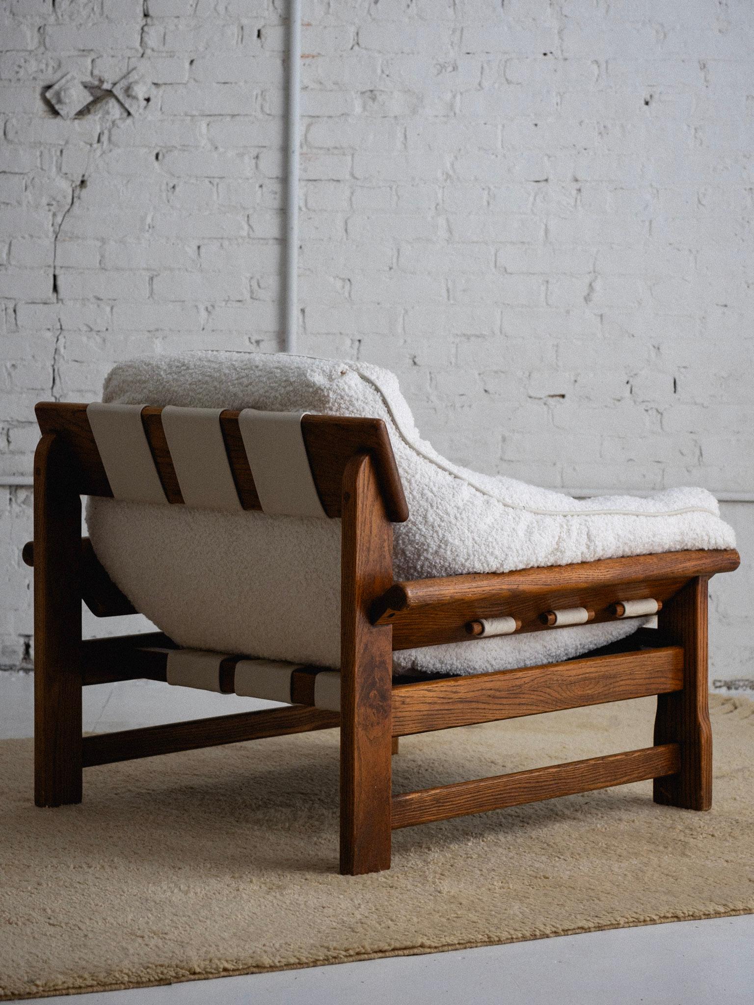 'Ojai' Oak Lounge Chair and Ottoman by Lawson-Fenning 5