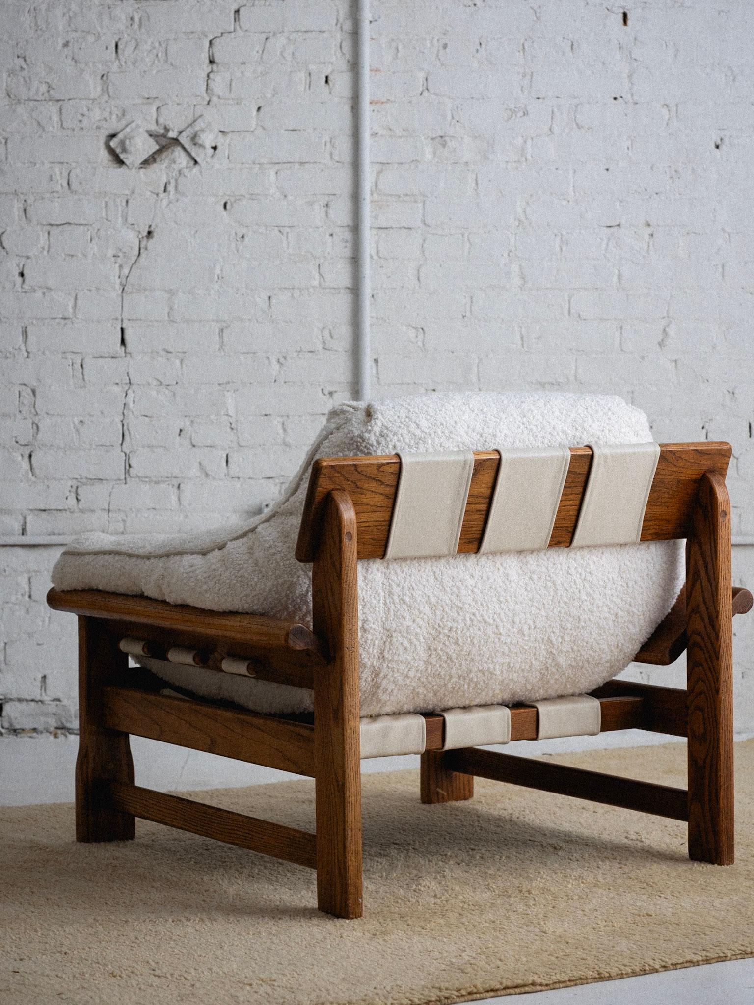 'Ojai' Oak Lounge Chair and Ottoman by Lawson-Fenning 6