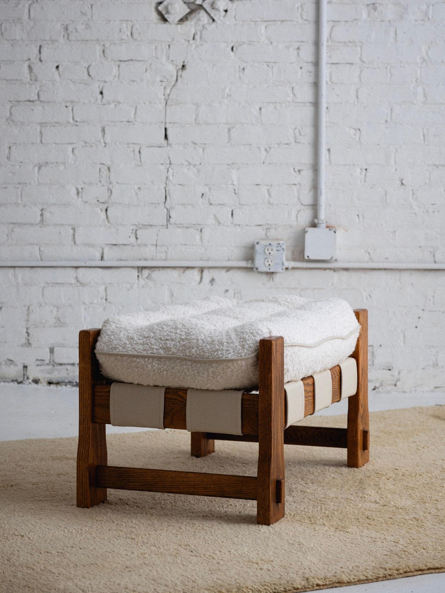 'Ojai' Oak Lounge Chair and Ottoman by Lawson-Fenning 8