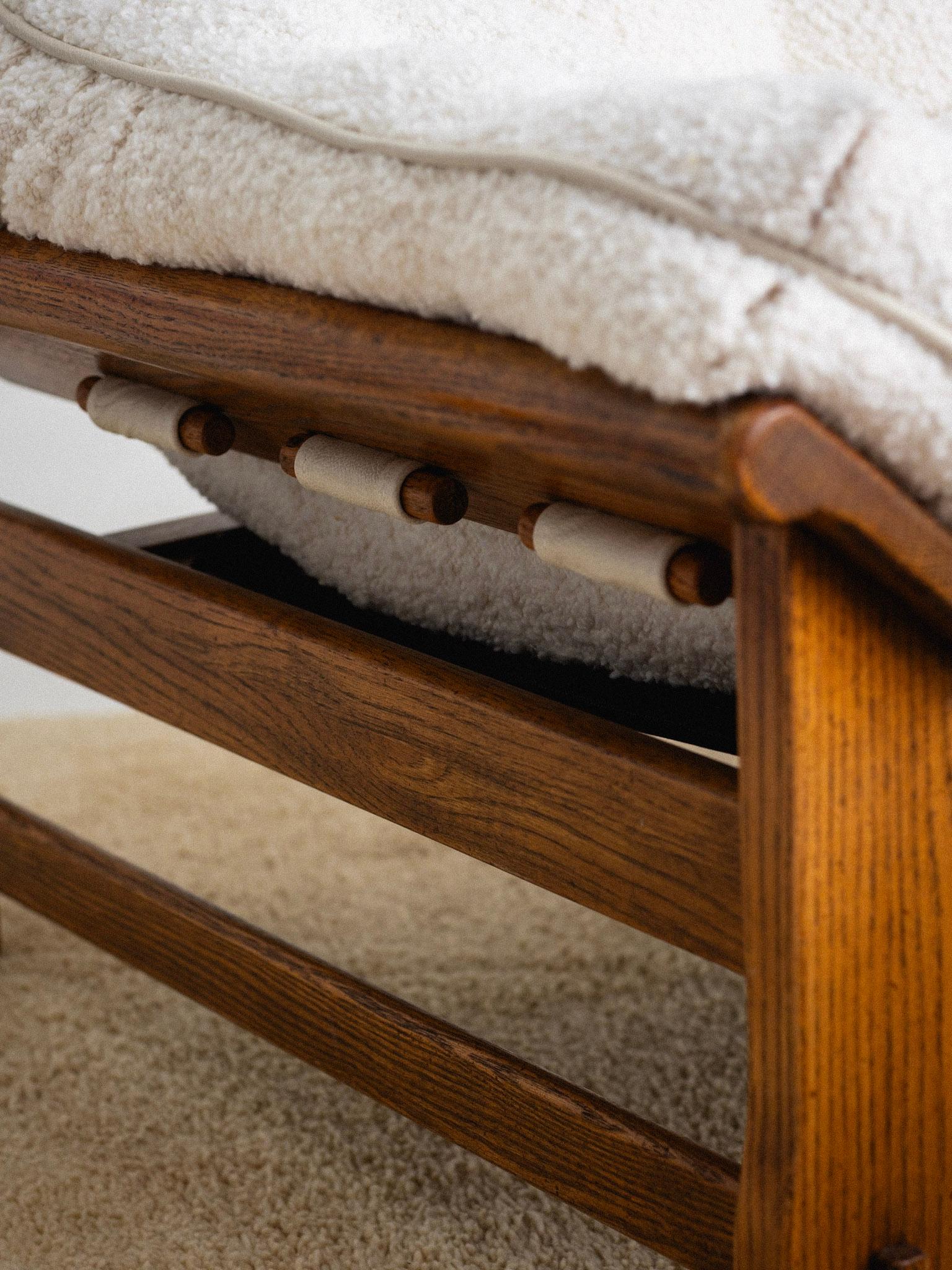 'Ojai' Oak Lounge Chair and Ottoman by Lawson-Fenning 1