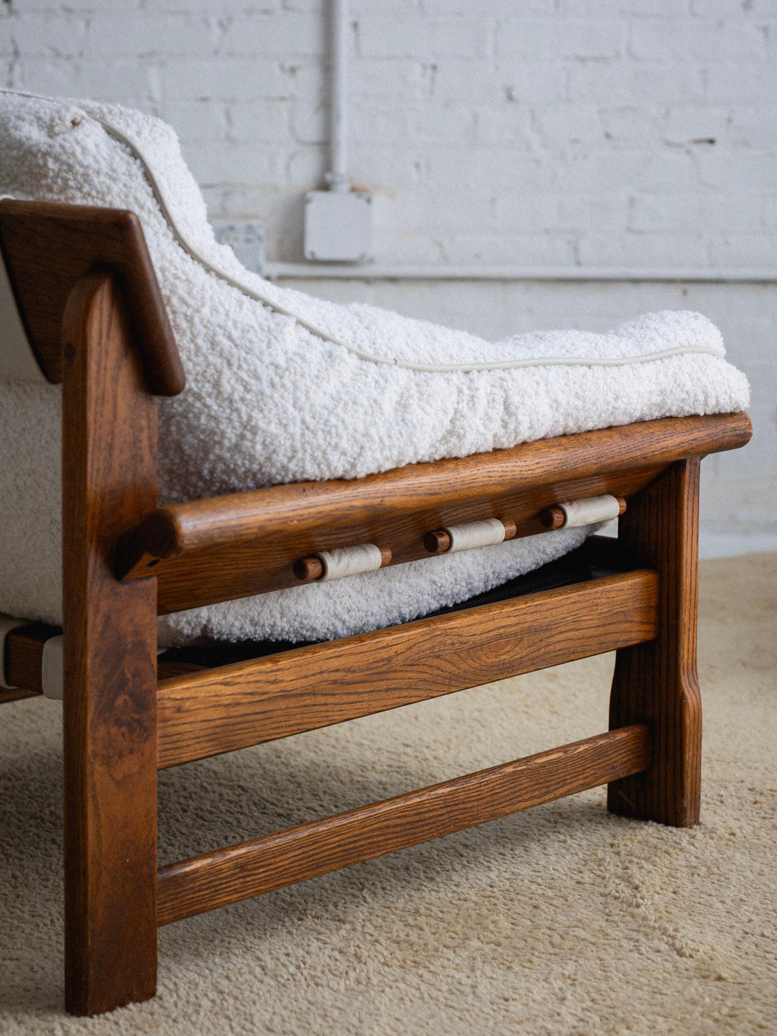 'Ojai' Oak Lounge Chair and Ottoman by Lawson-Fenning 2