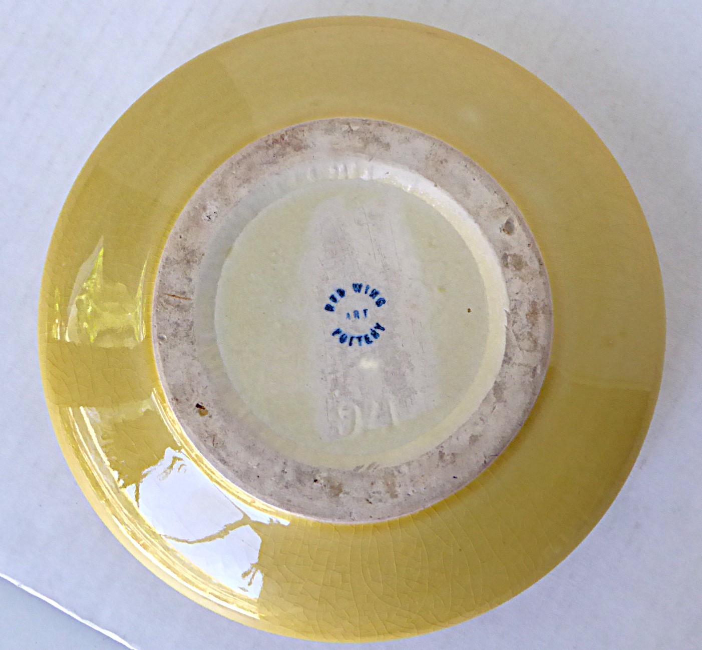 Milieu du XXe siècle Art Deco Red Wing Art Pottery Ceramic Bowl / CachePot Model #176 circa 1930 en vente