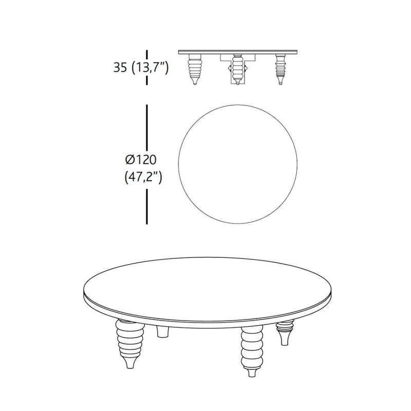 Schwarzer Multi Leg Low Tisch Hochglanz mit Glasplatte (21. Jahrhundert und zeitgenössisch) im Angebot
