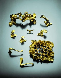 Ok! Polished Solid Brass Door Knob Milà No.3 by Antoni Gaudi
