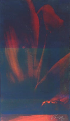 Composizione astratta III, serigrafia espressionista astratta Monoprint di Okaga