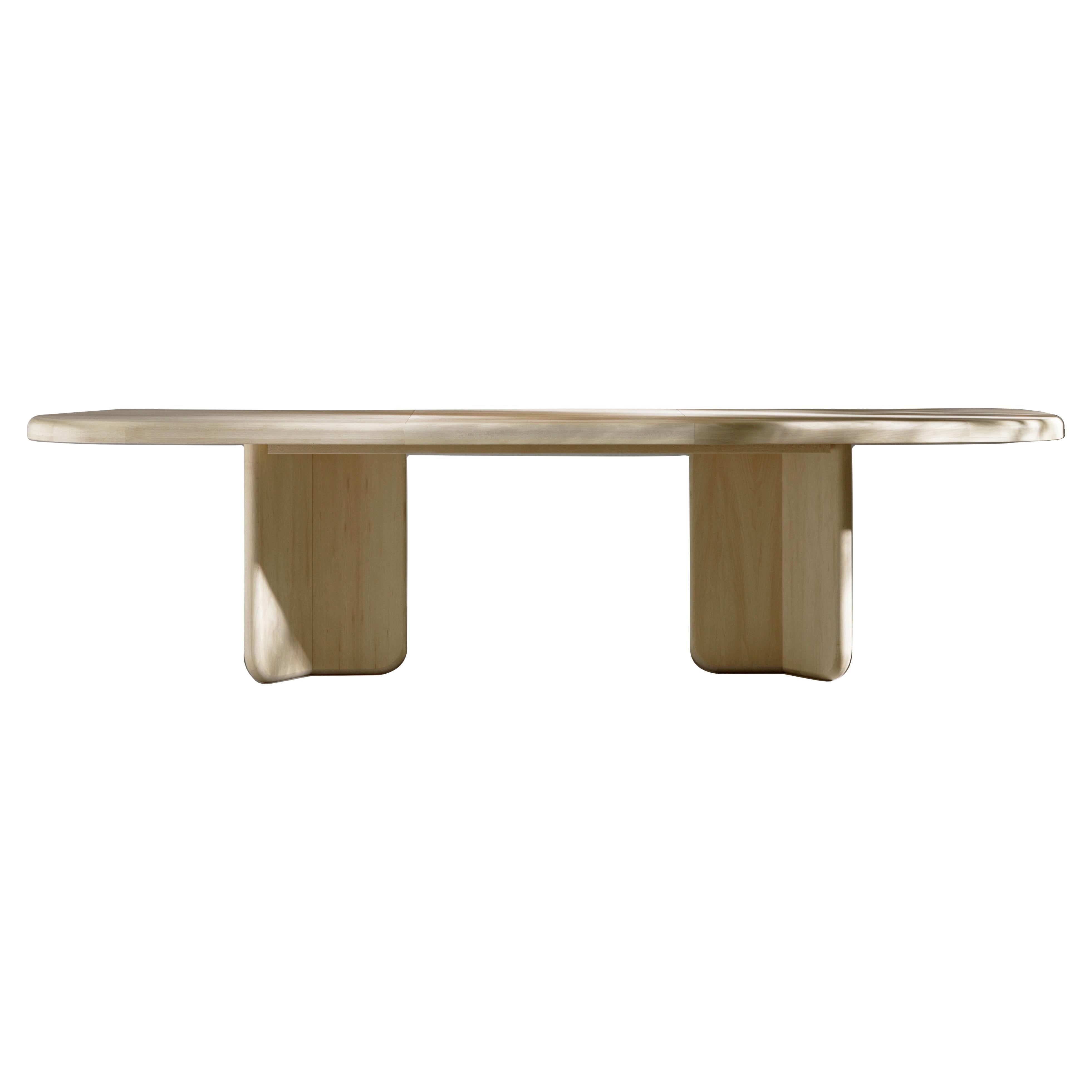 OKAL Extendable Dining Table in Maple – Modernist Style For Sale