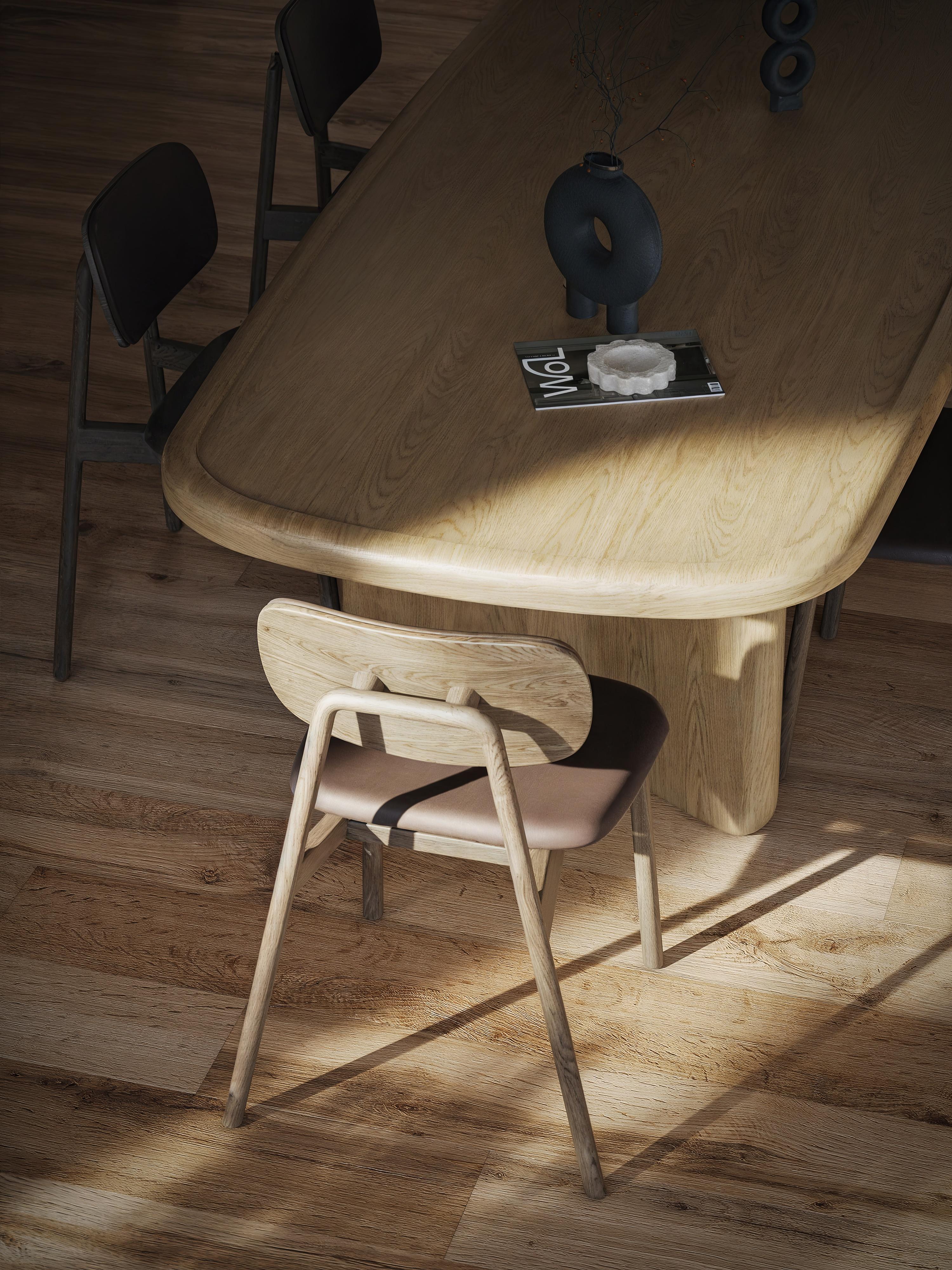Mesa de Comedor Extensible OKAL de Roble - Estilo Modernista Polaco en venta