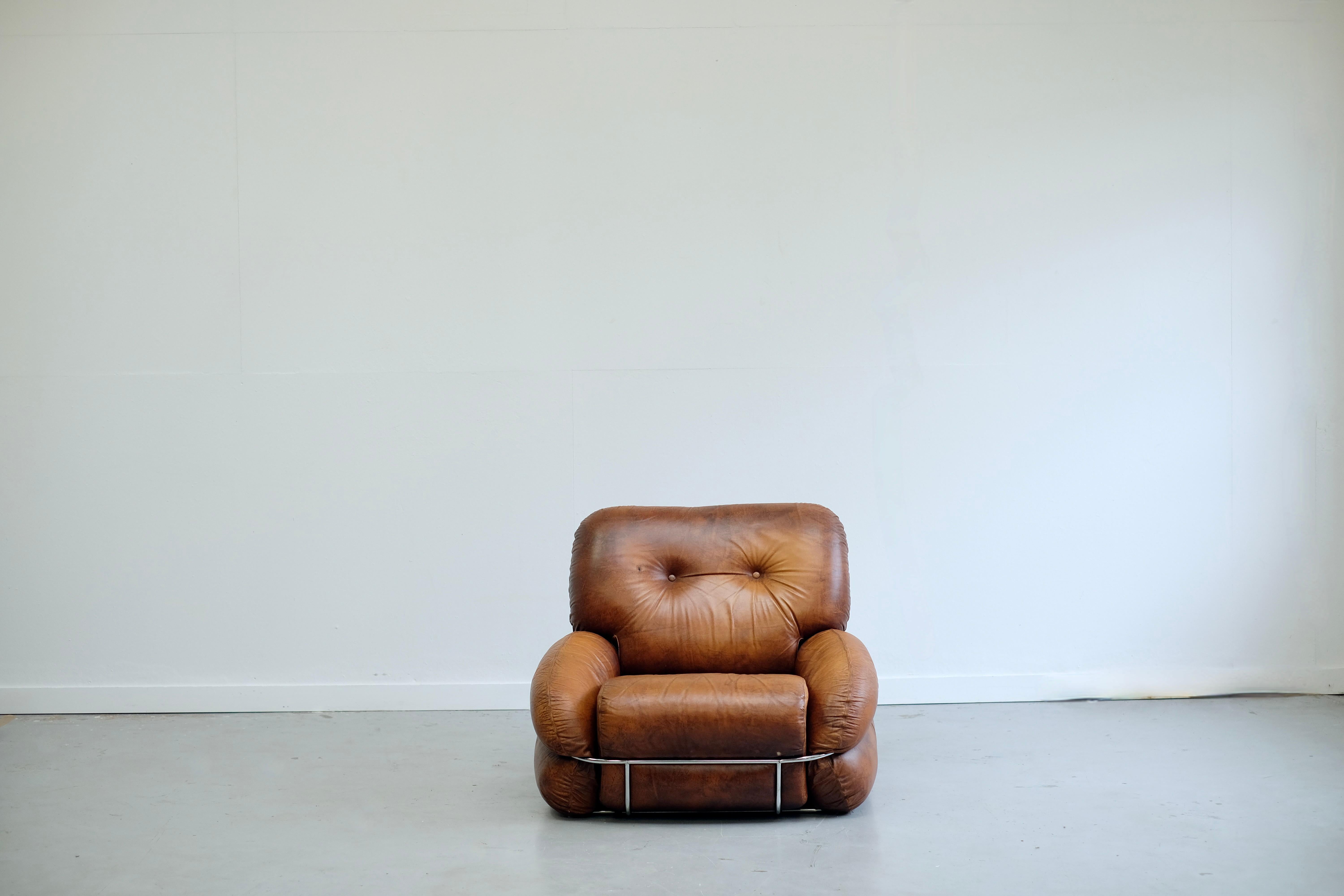 Okay armchair by Adriano Piazzesi - 1970s In Good Condition In Uccle, Bruxelles