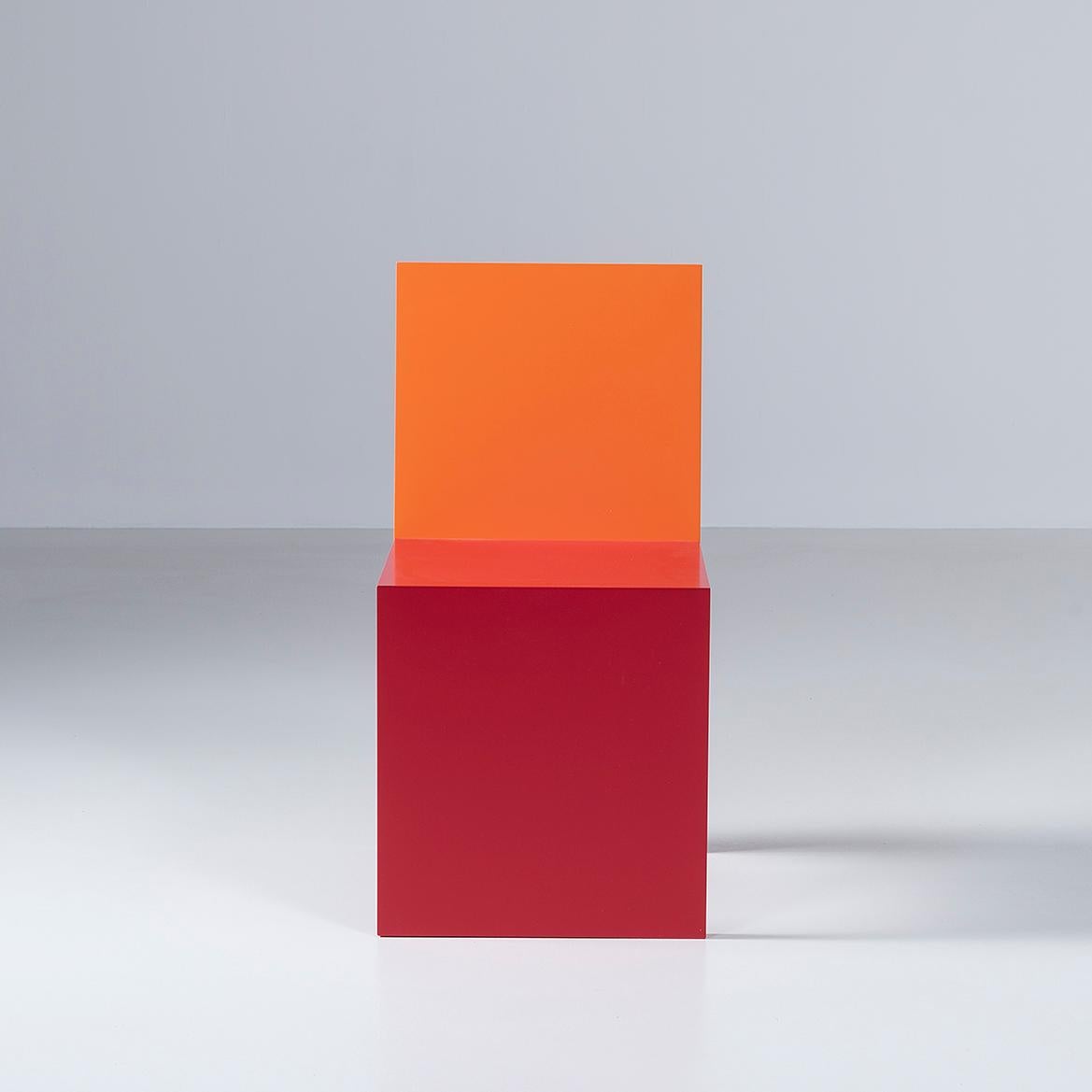 OKAZAKI CHAIR was designed by Shigeru Uchida in 1996 for Mindscape Museum in the city of Okazaki. Chair elements were kept to an absolute minimum in order to realize a form of outmost simplicity. 

Dimensions: W390 x D470 x H770 mm
Base: Wood,