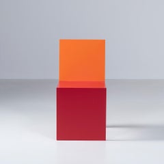 OKAZAKI CHAIR red & orange by Shigeru UCHIDA