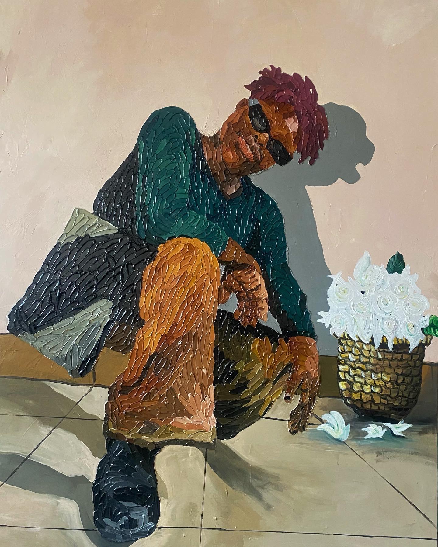 Portrait Painting Okeowo Oluwaferanmi - Super Me !