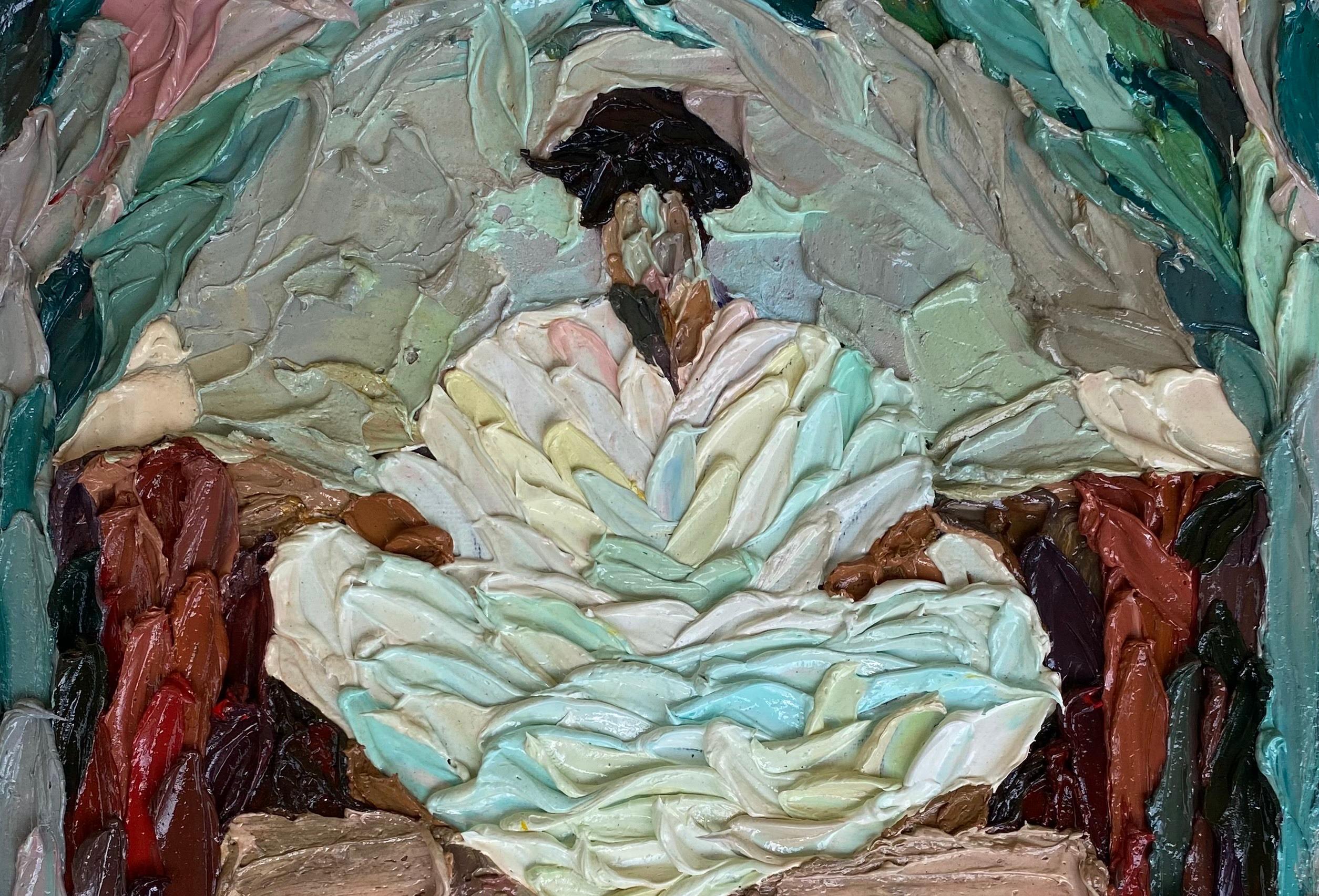 I Am: Emi Ni - 21st Century, Contemporary, Figurative, Miniature, Abstract - Painting by Okeowo Oluwaferanmi