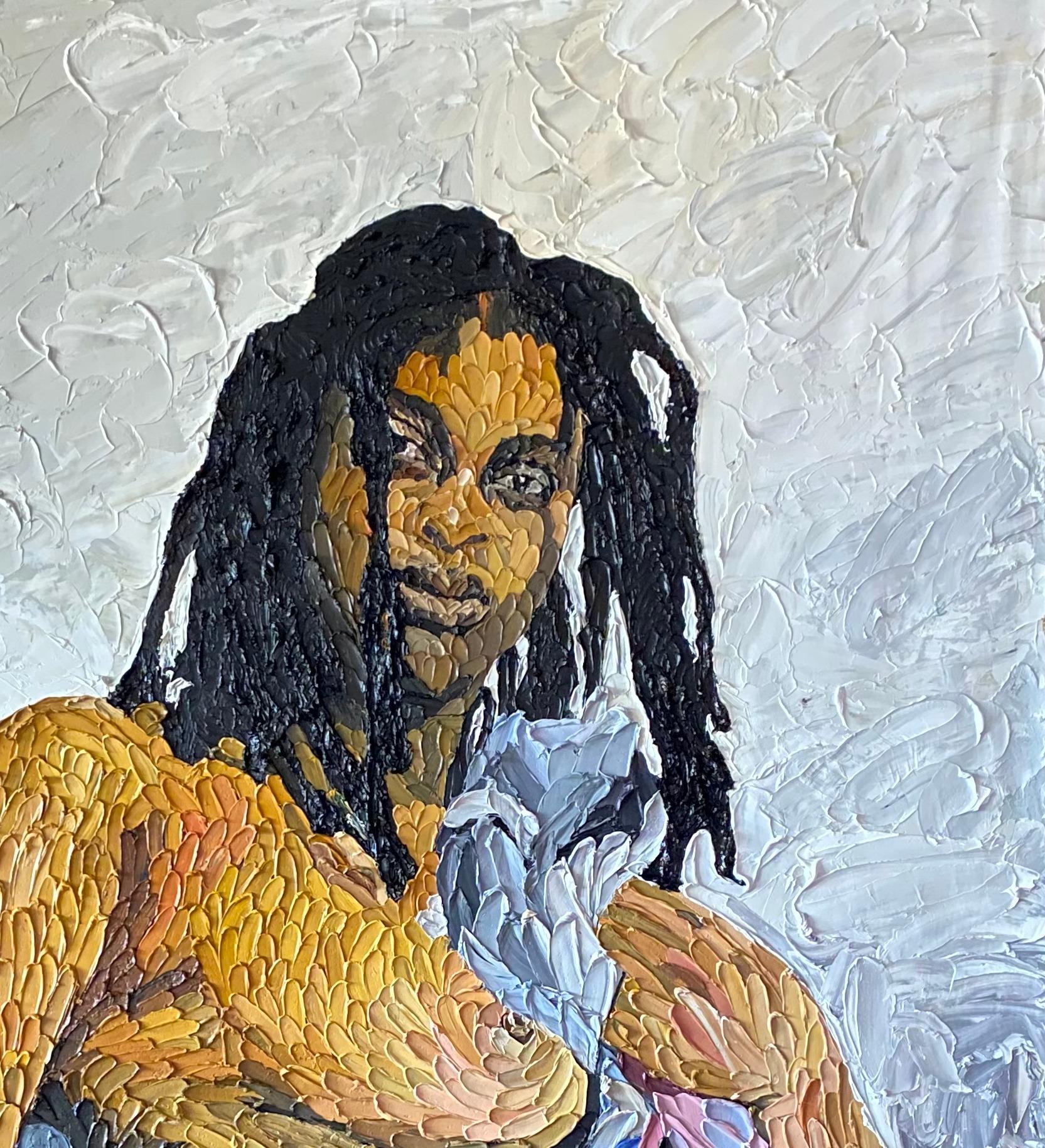 It's Always Too Soon To Quit - Contemporary Painting by Okeowo Oluwaferanmi