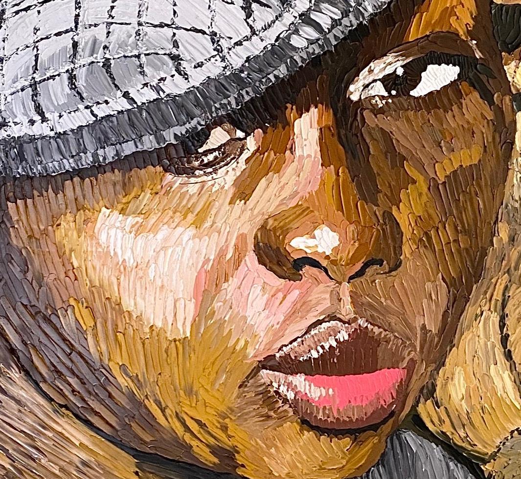 Auf dem Zaun (Impressionismus), Painting, von Okeowo Oluwaferanmi