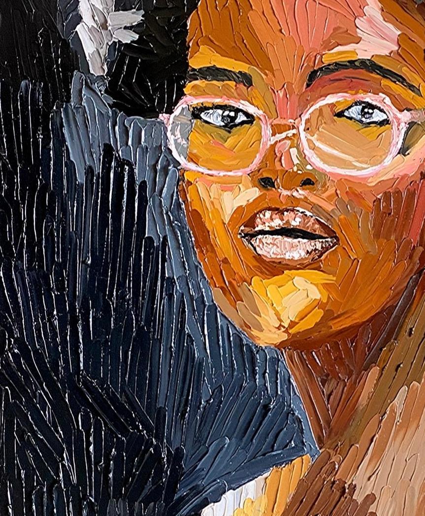 Schweigen – Painting von Okeowo Oluwaferanmi