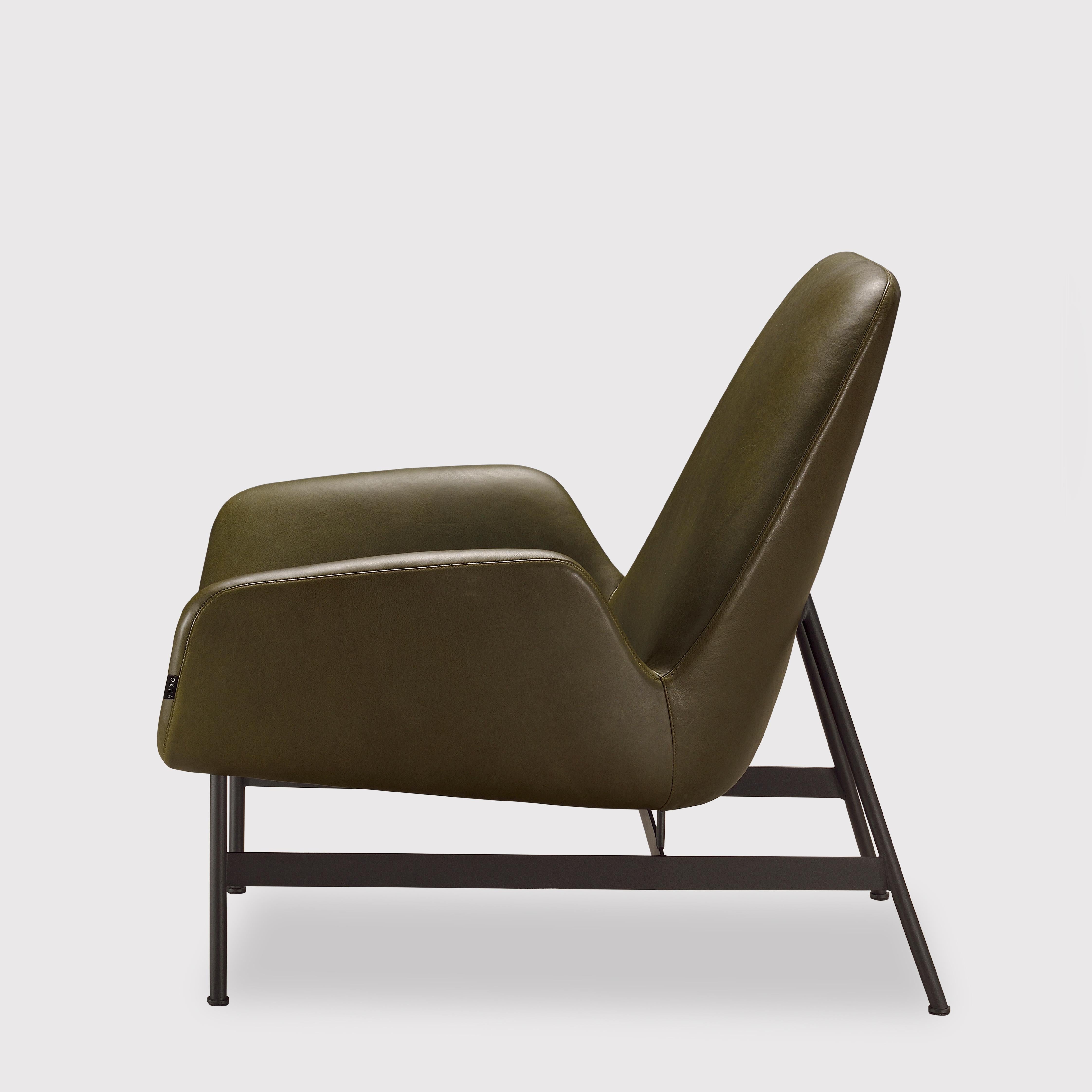 Minimaliste A/H OKHA, fauteuil « Nicci Steel » en vente
