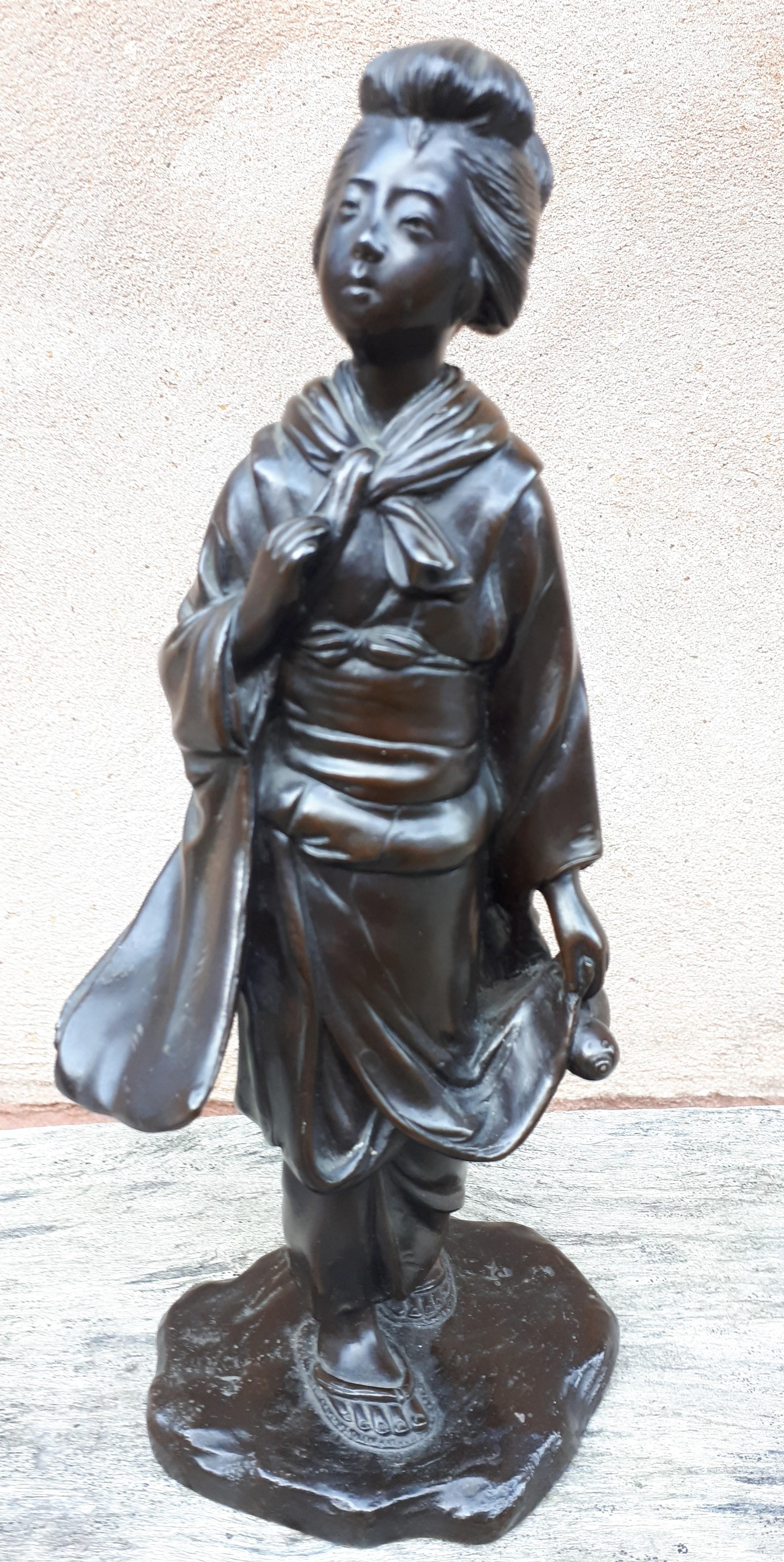 Okimono - Bronze Sculpture by Genryusai Seiya, Japan Meiji Era For Sale 3