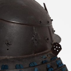Okitenugui Kabuto Samurai Helmet Shaped as a Head Towel Saika, Early Edo Period