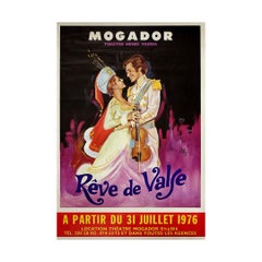 1976 original poster by Okley - Mogador Théâtre Henri Varna - Rêve de Valse