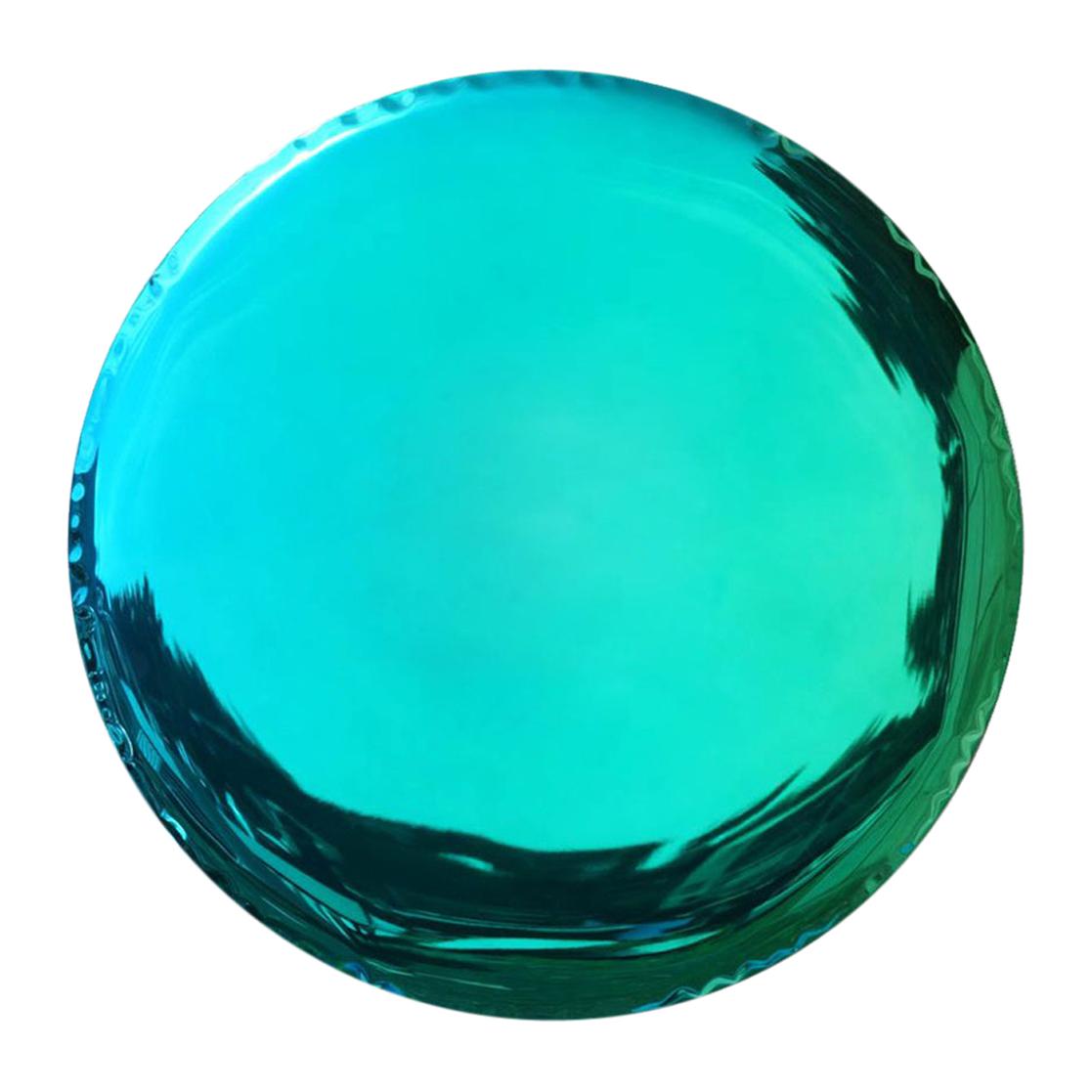 Oko 150 Emerald and Sapphire Gradient Color Stainless Steel Wall Mirror by Zieta