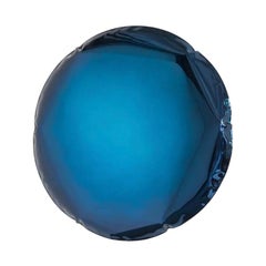 Oko 95 Deep Space Blue Color Stainless Steel Wall Mirror by Zieta