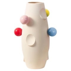 OKO / BIG / Circus / Nude Glazed inside Vase by Malwina Konopacka