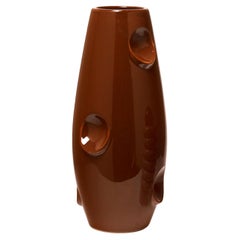 Oko / Choco Brown Vase by Malwina Konopacka