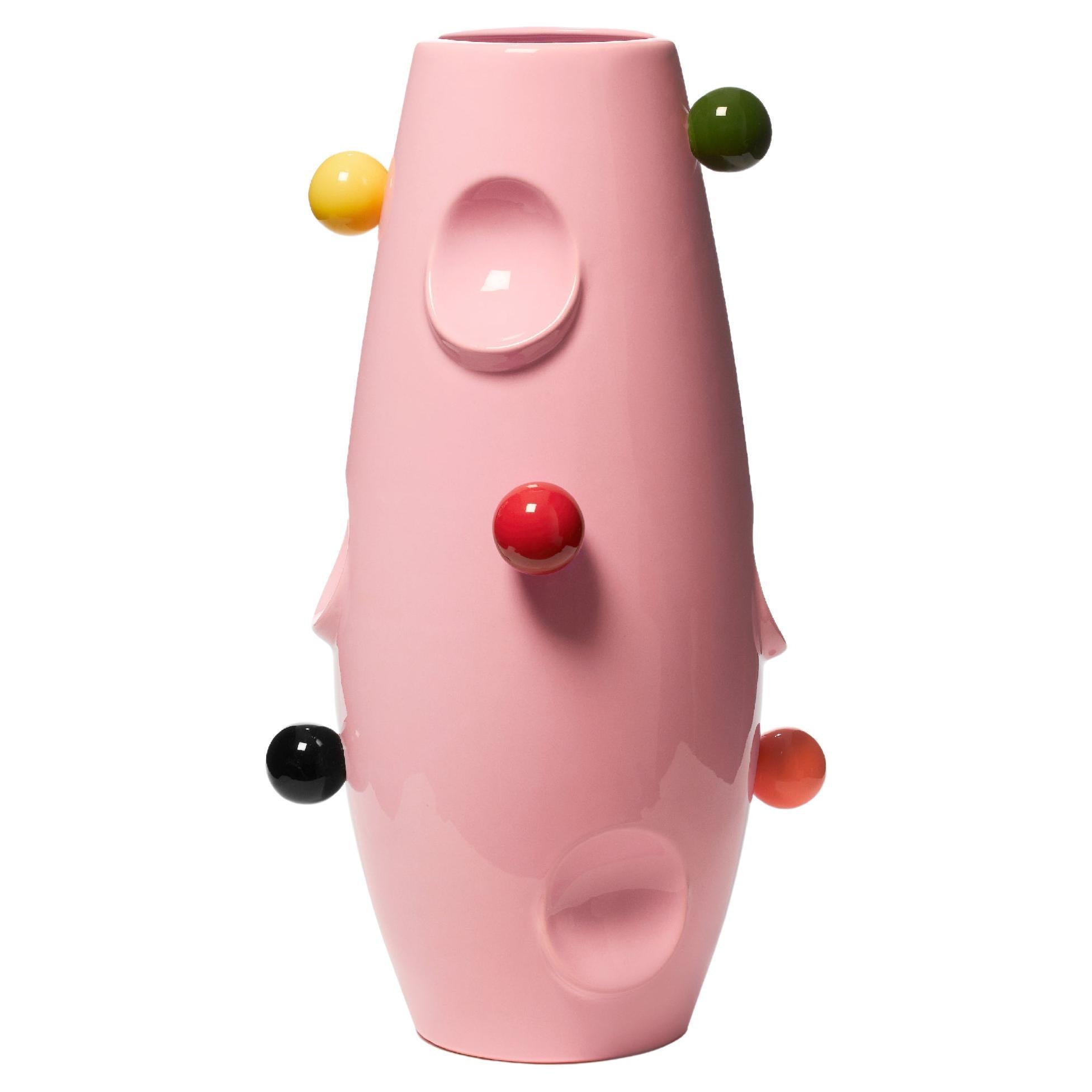 OKO / Circus / Candy Glazed Vase by Malwina Konopacka For Sale