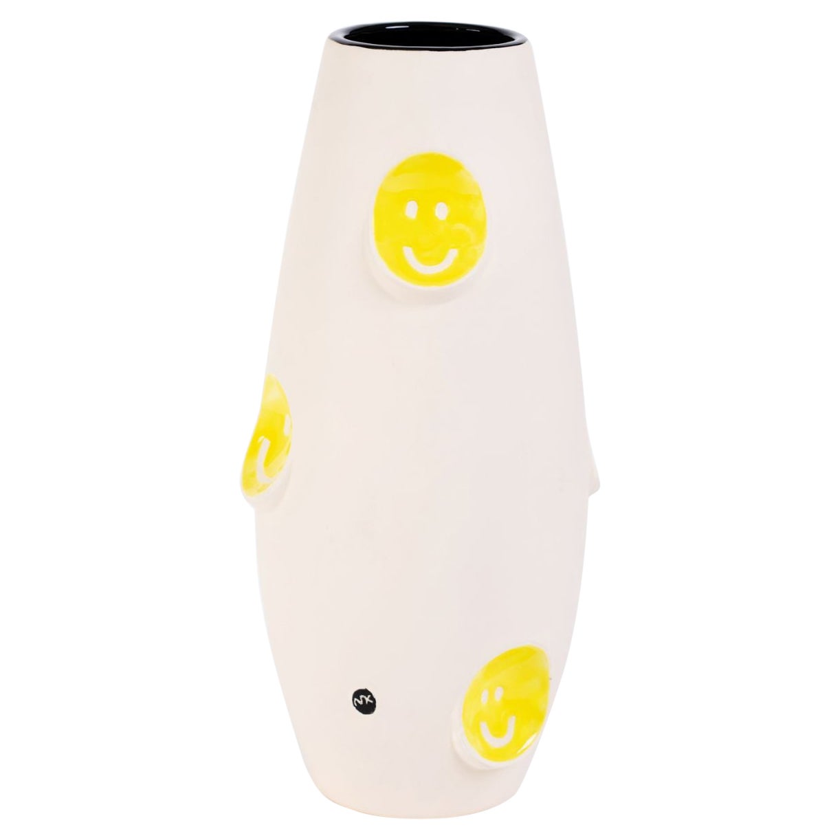 Oko Pop Ceramic Vase, Smiley by Malwina Konopacka For Sale