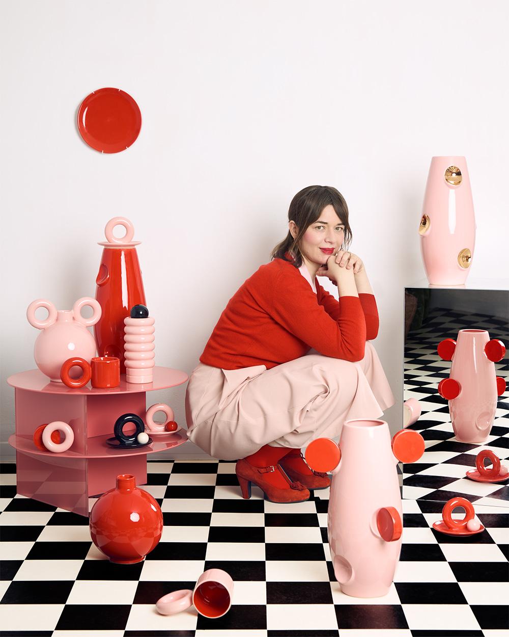 OKO / Gelbe / Rakete-Vase von Malwina Konopacka (21. Jahrhundert und zeitgenössisch) im Angebot