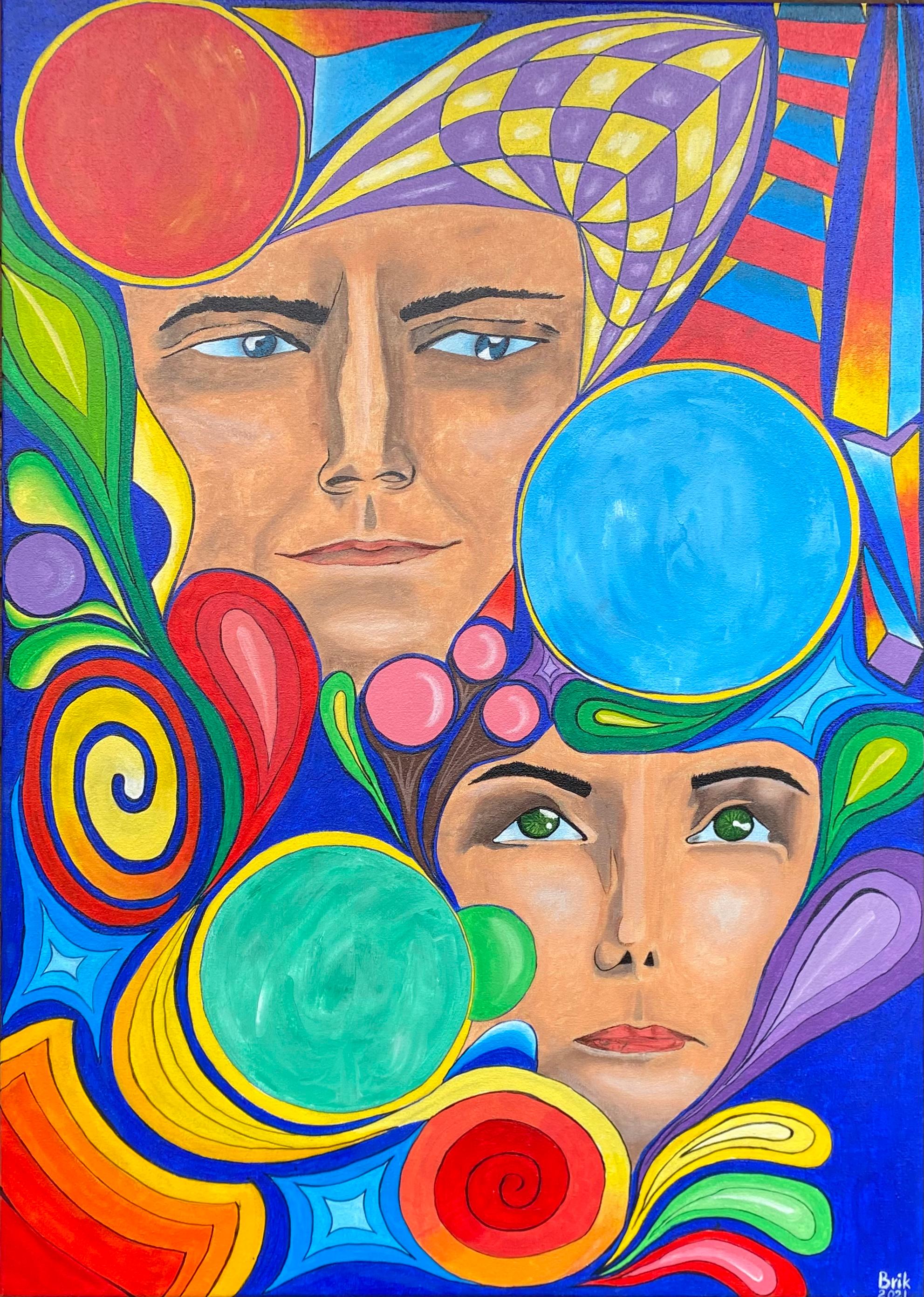 Portrait Painting di Oksana Domnytska - Senza titolo