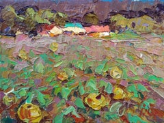 In the Garden, Original oil Painting, Ready to Hang