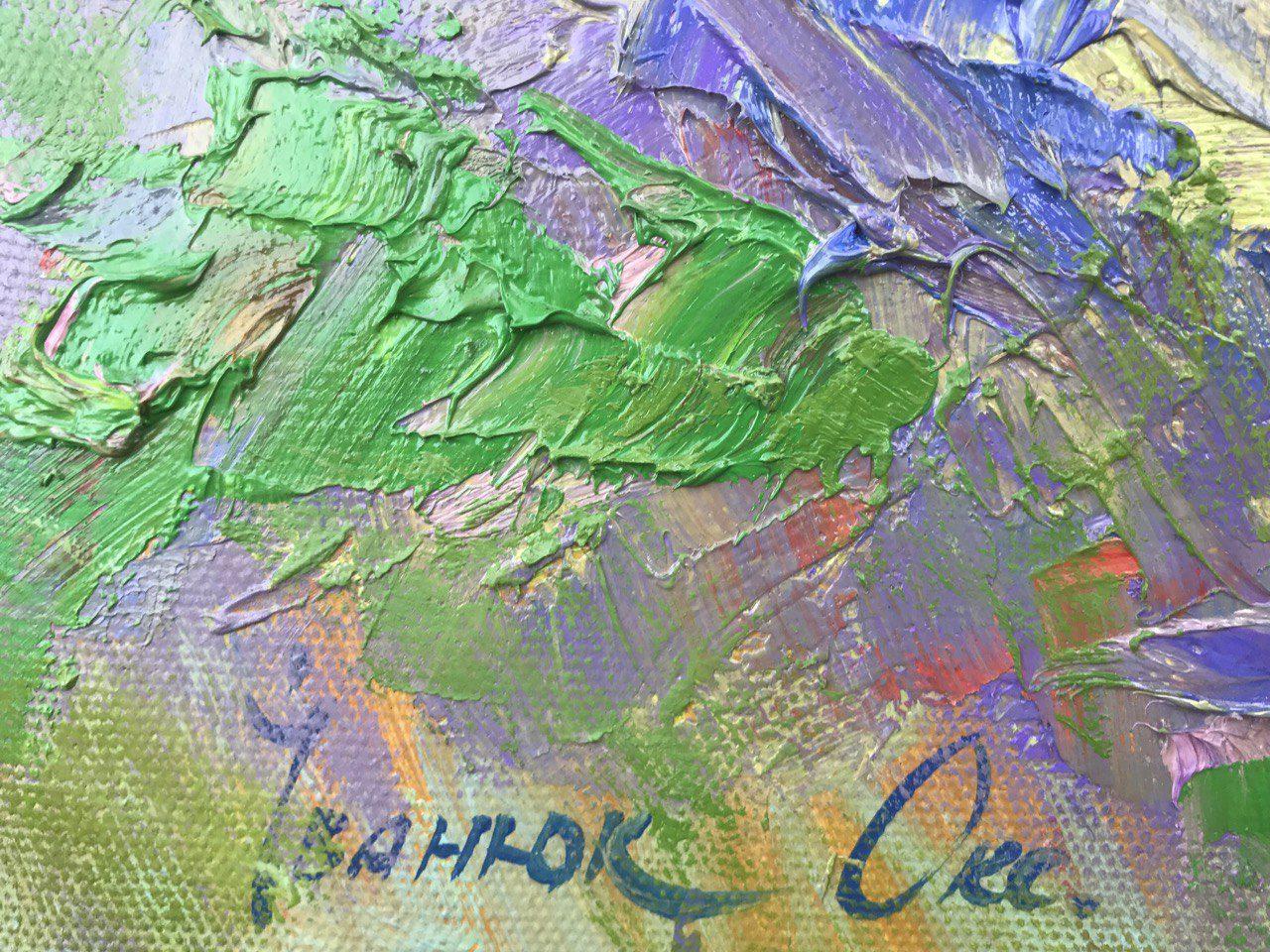 In the Meadow, landscape, Impressionism, Original oil Painting, Ready to Hang For Sale 2