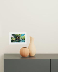 In the Shade of Willows, Original oil Painting, Ready to Hang