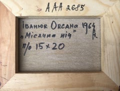 Month Night, Impressionism, Original oil Painting, Ready to Hang