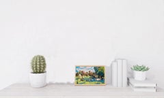 Morning, Landscape, Original oil Painting, Ready to Hang