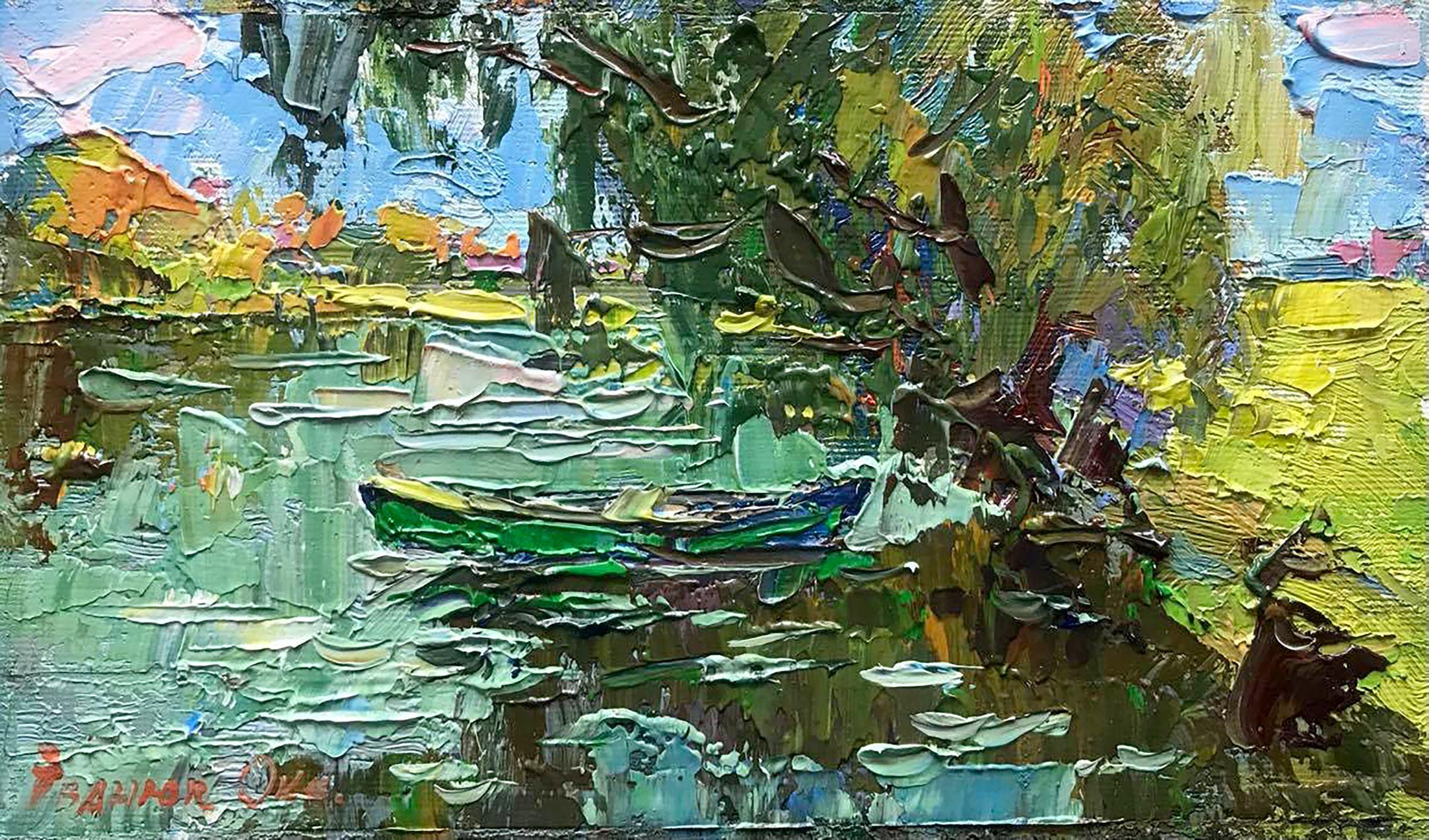 Oksana Kalenyuk Landscape Painting - Summer Day, Landscape, Original oil Painting, Ready to Hang