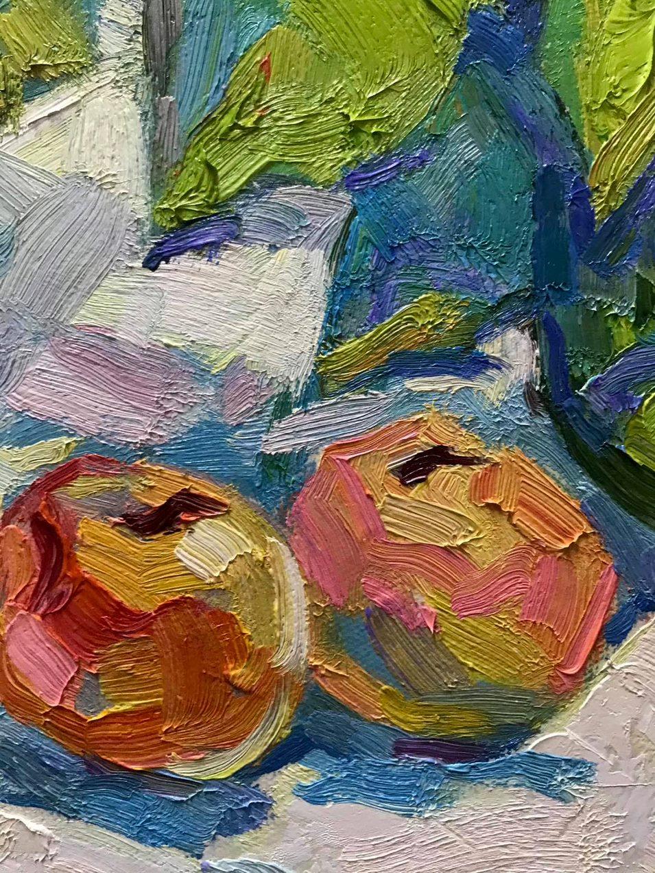 Girasoli, Pittura ad olio originale, pronta da appendere - Painting di Oksana Kalenyuk