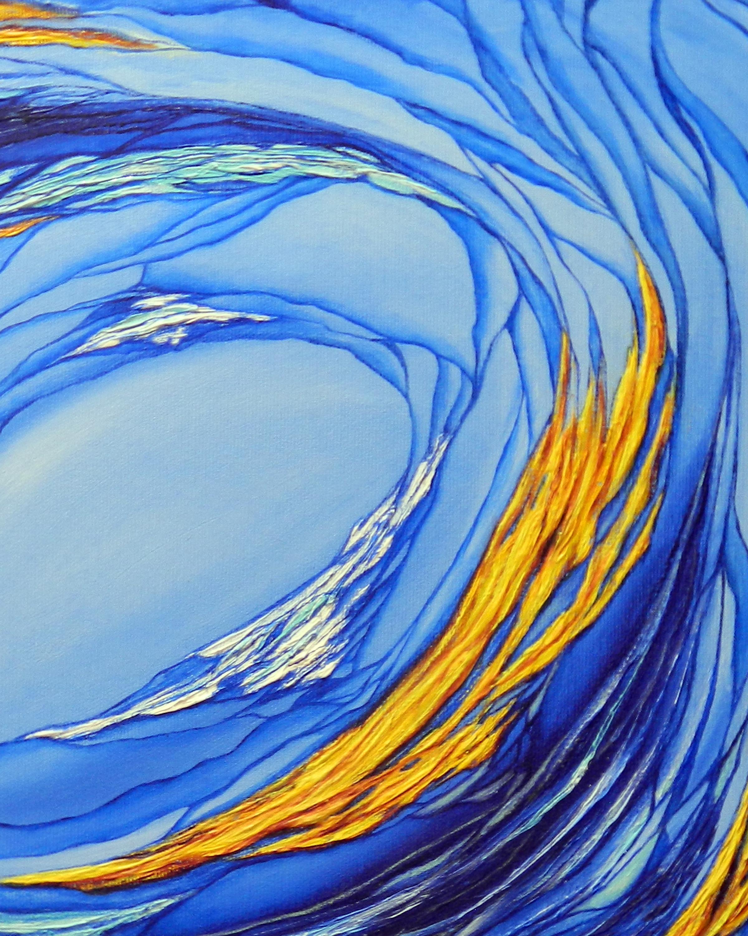 Vortice astratto - Painting di Oksana Kulik 