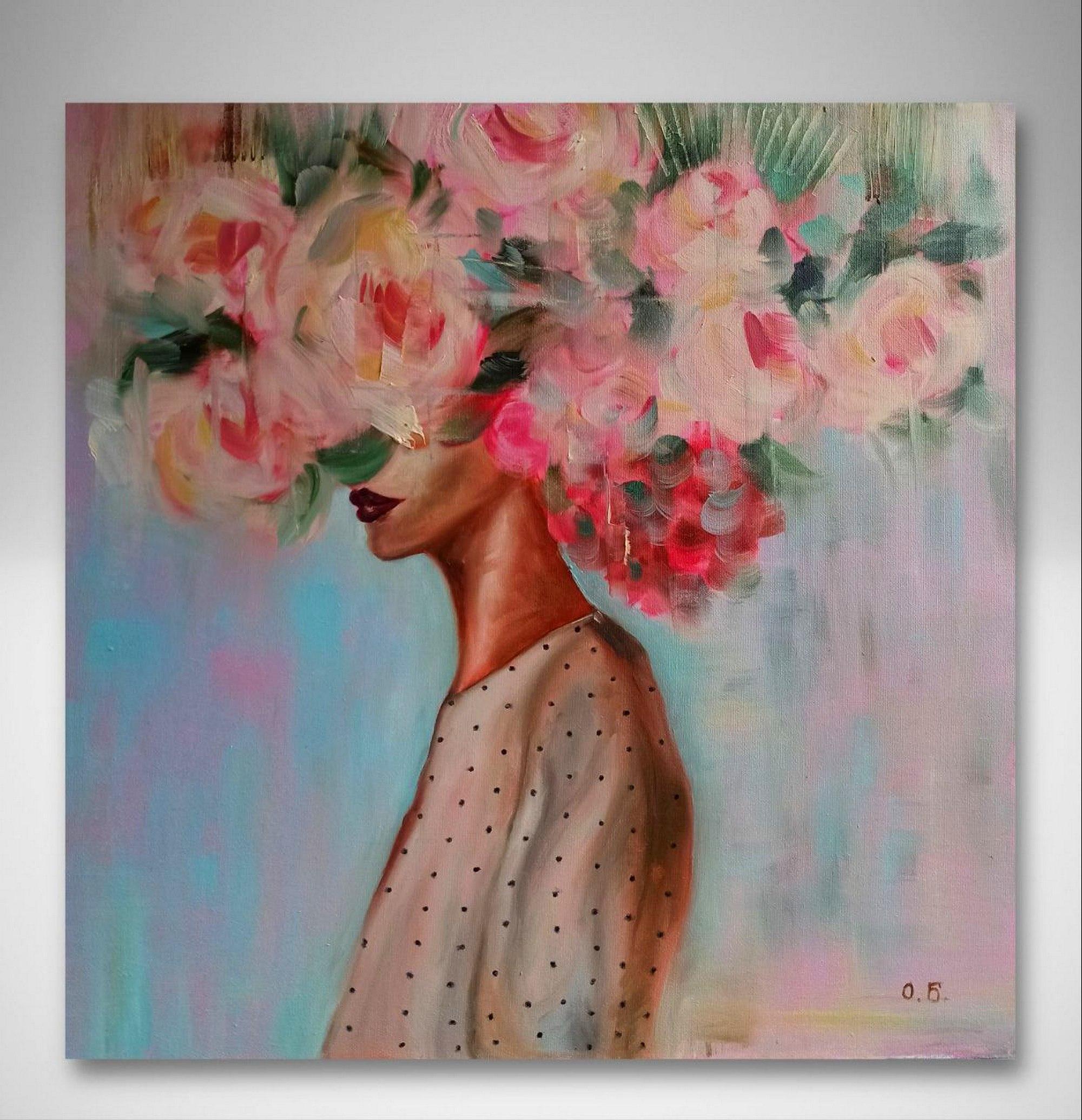 Chica a la moda. Pintura original - Painting de Oksana 