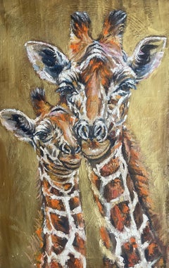 High on Love, Impressionist Animal Painting, Oil on Canvas, 2026