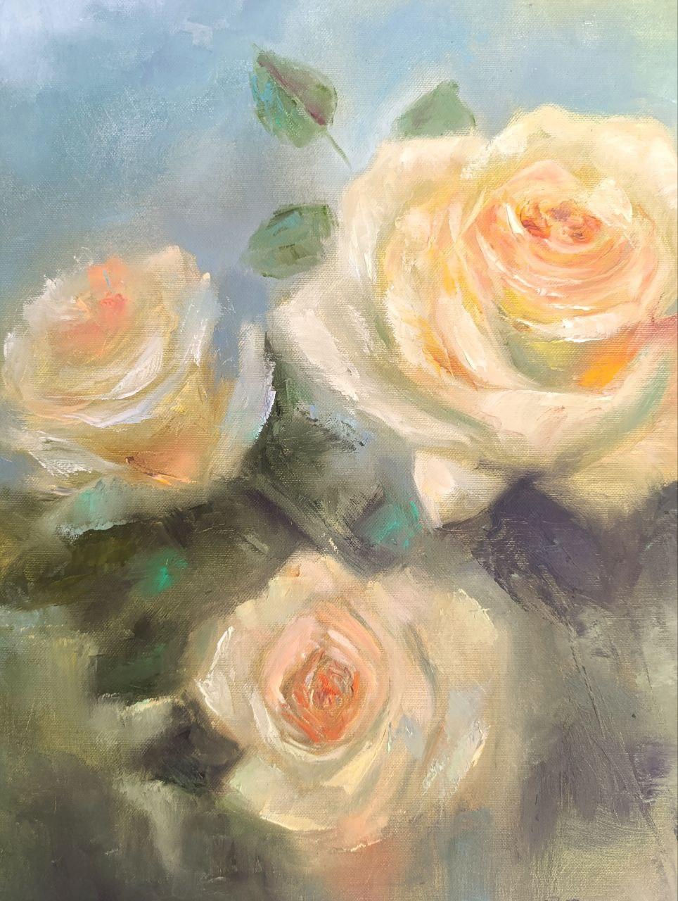 Rosas. Pintura original - Painting de Oksana 