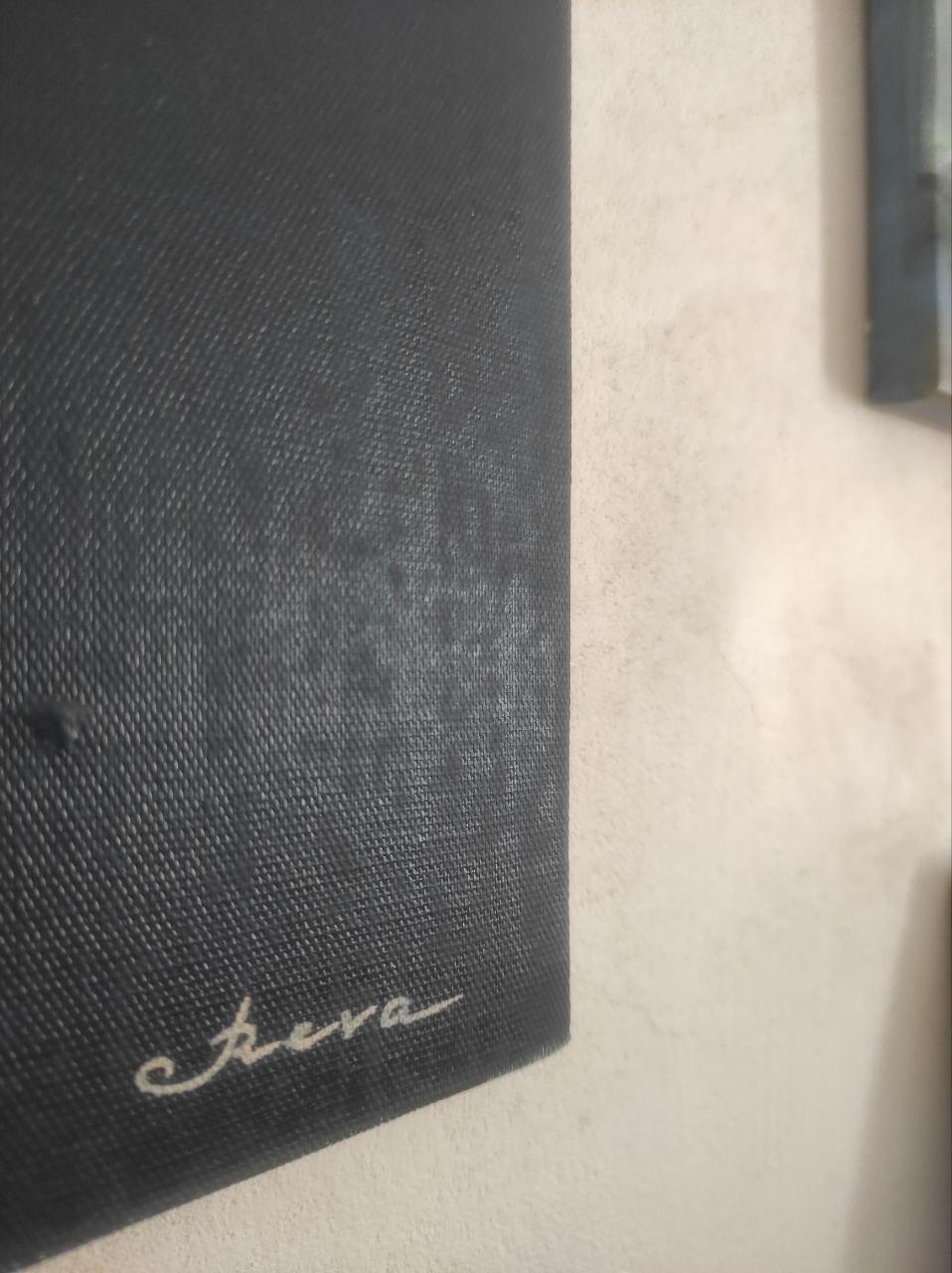 Tiefe (Schwarz), Abstract Painting, von Oksana Reva
