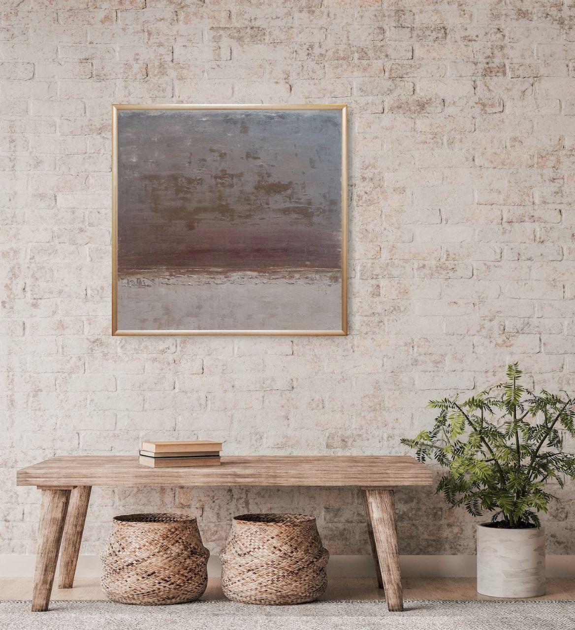 ORGANICS (Grau), Abstract Painting, von Oksana Reva