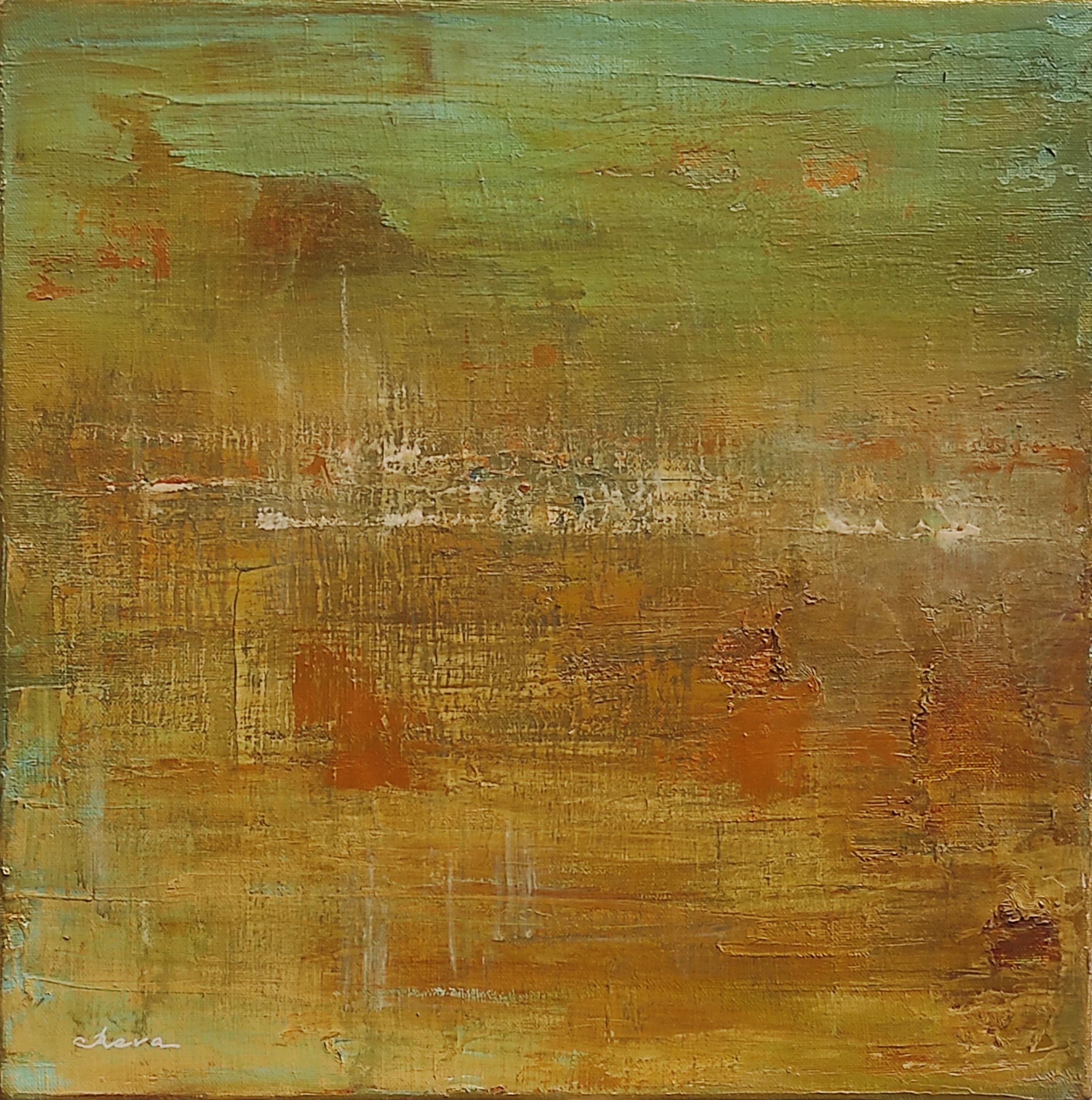SAT-NAM (Braun), Abstract Painting, von Oksana Reva