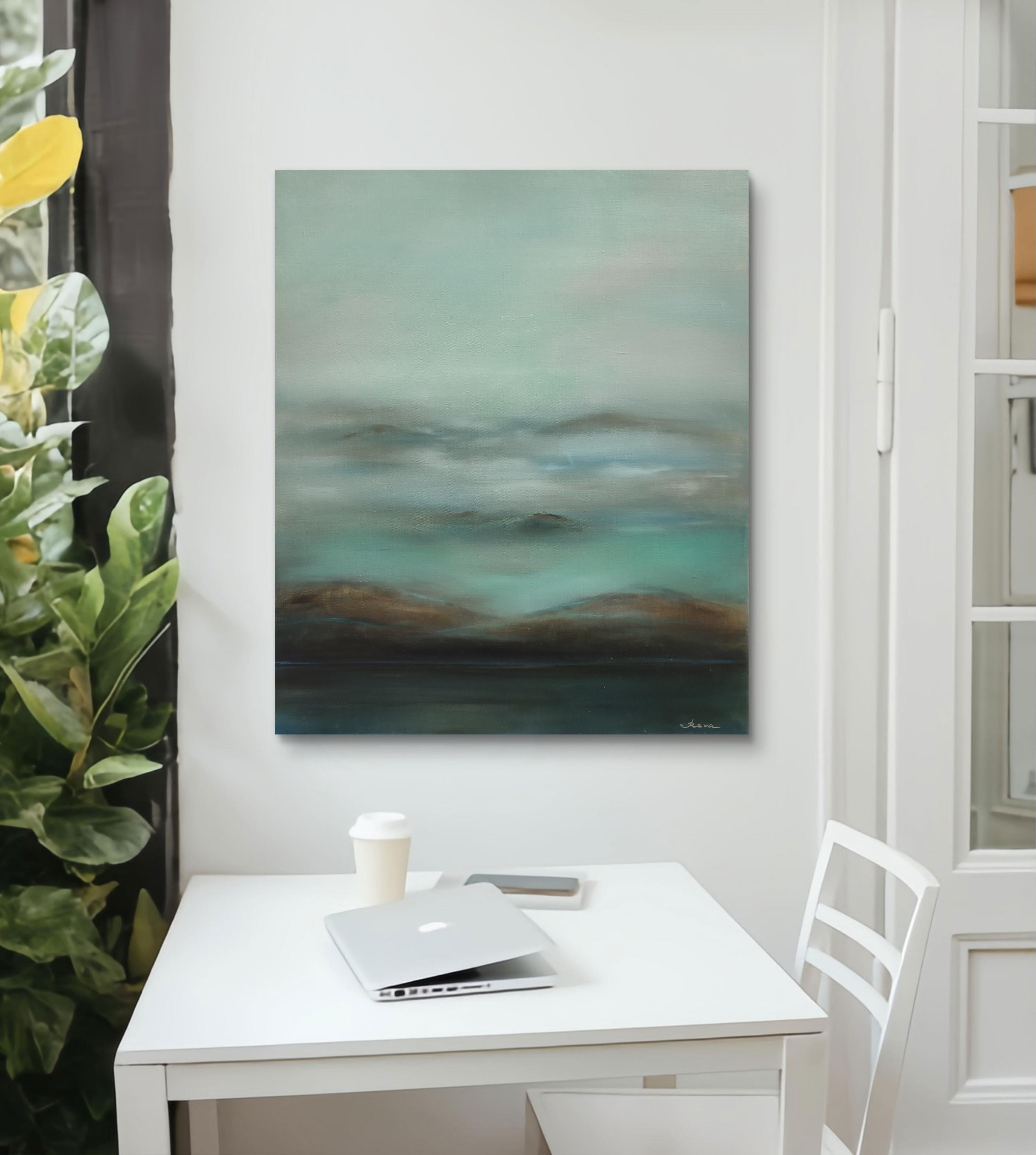 The Still Point - Abstract Painting by Oksana Reva