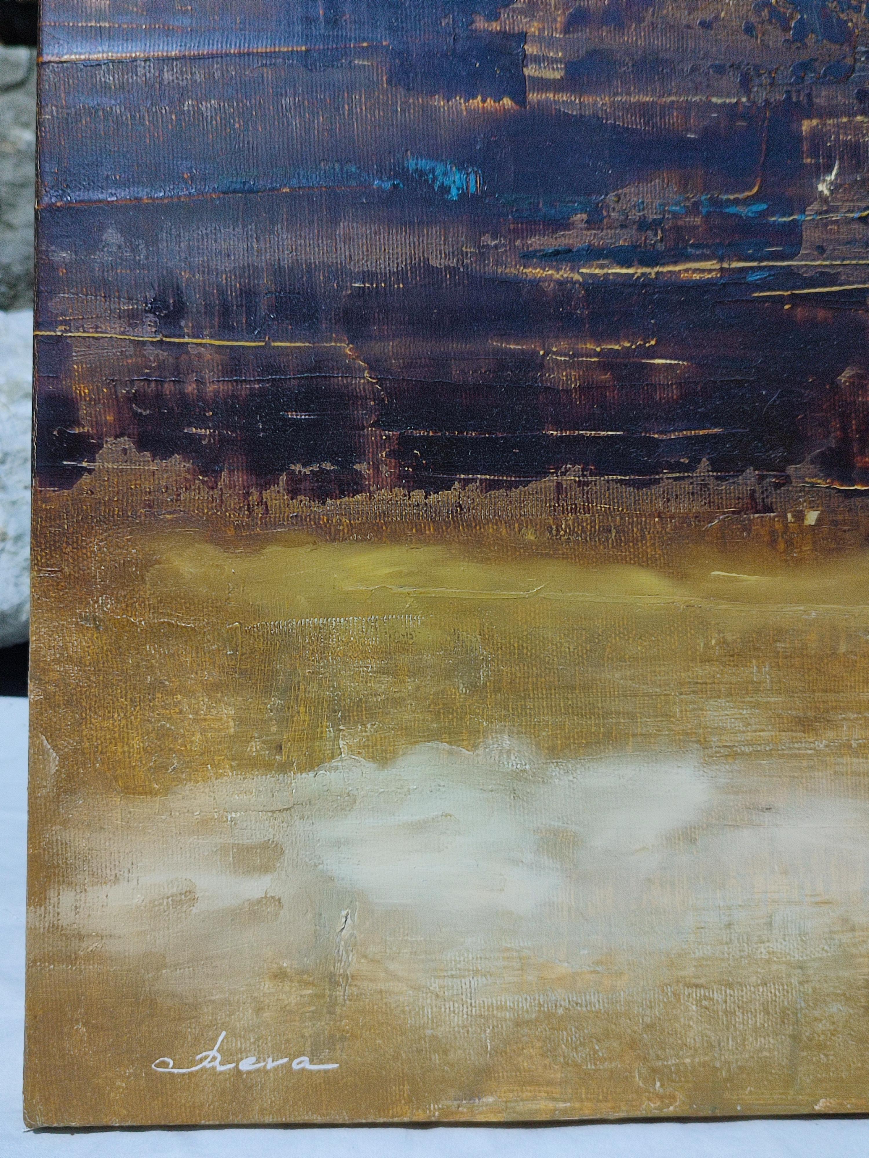 “What appears clear fades behind a translucent layer, symbolizing the noise of information, emotional distance, and the challenge of discerning truth through layers of interpretation.”