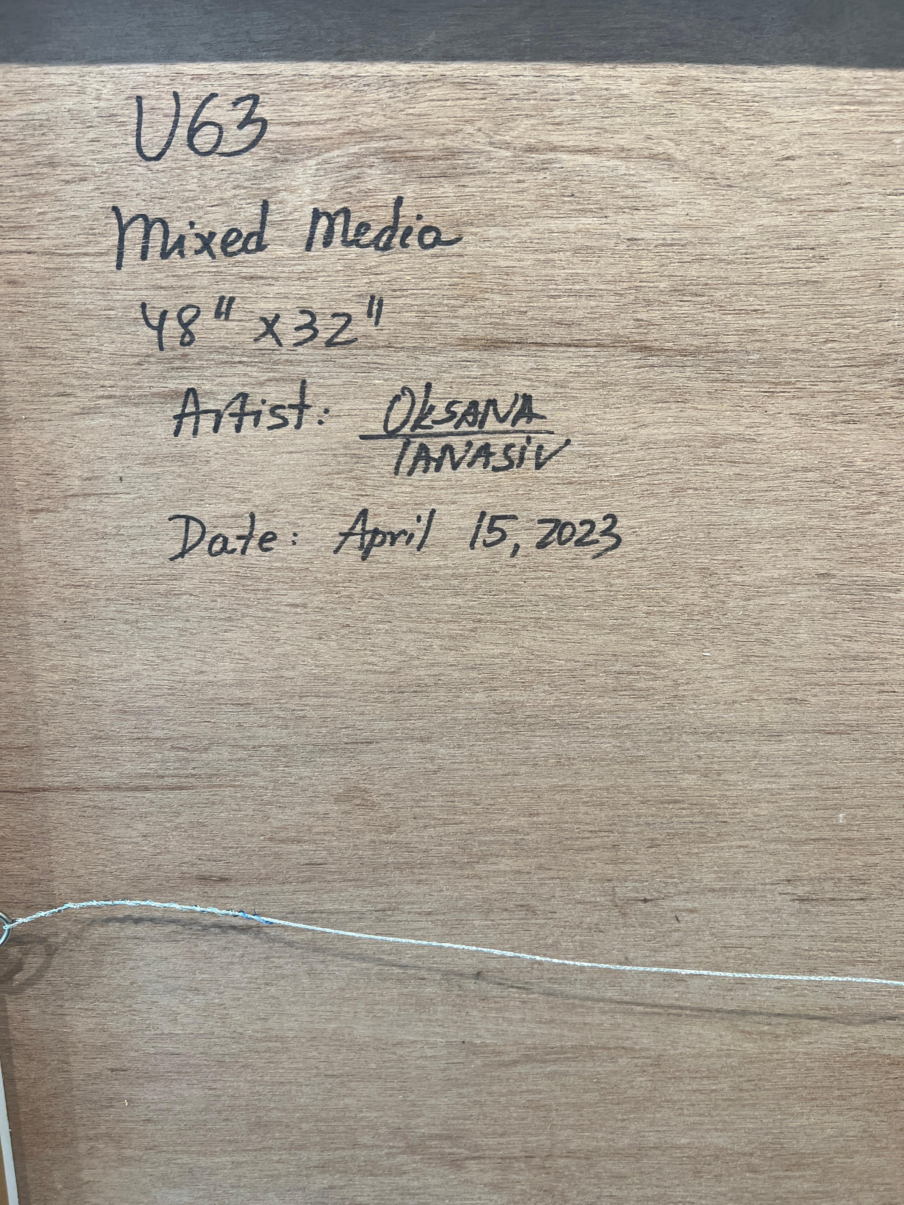 Codice U63 è una tecnica mista su pannello, acrilico, collage, vernice spray, resina epossidica.
Taglia 48″X32″
Data di creazione Marzo 2023
Firmato e datato sul retro.

L'opera è una combinazione di più tecniche, più strati di pittura acrilica,